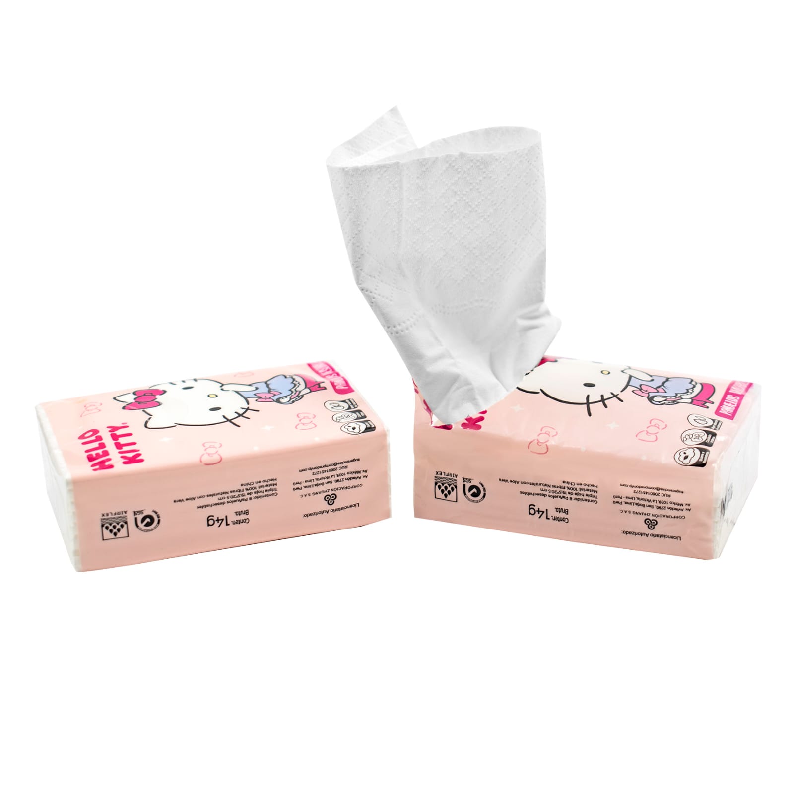 PAÑUELO TISSUE HELLO KITTY x10