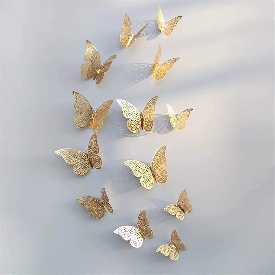 SET 12 MARIPOSAS 3D