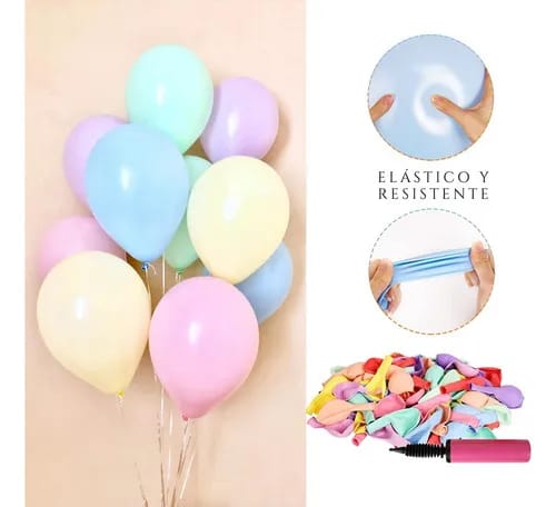 GLOBOS LATEX PASTEL # 7