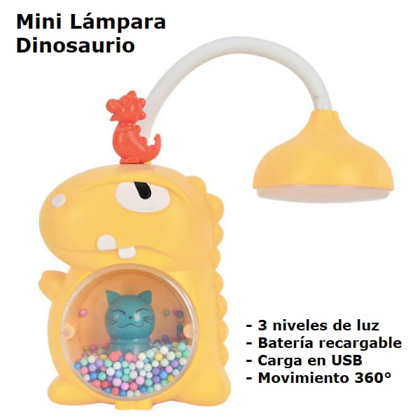 MINI LAMPARA DINOSAURIO