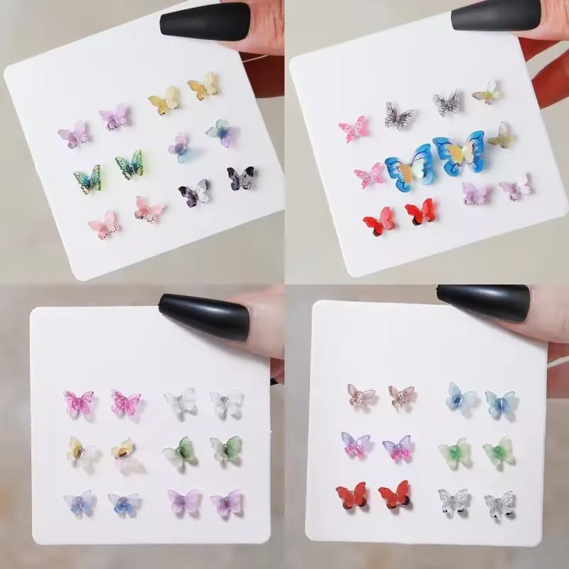 SET DE ARETES MARIPOSA 🦋