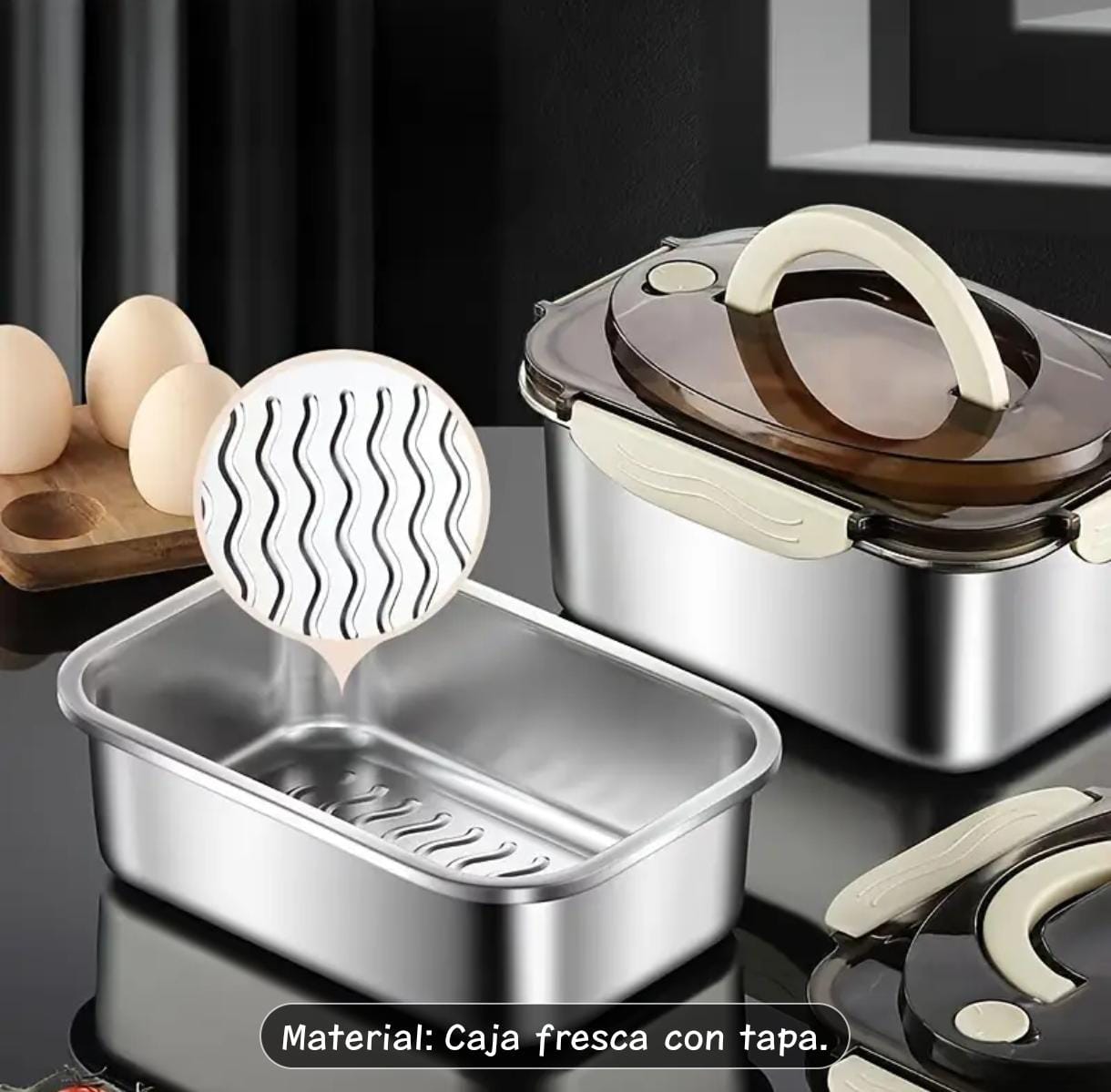 CAJA FRESCA DE ACERO C/ TAPA