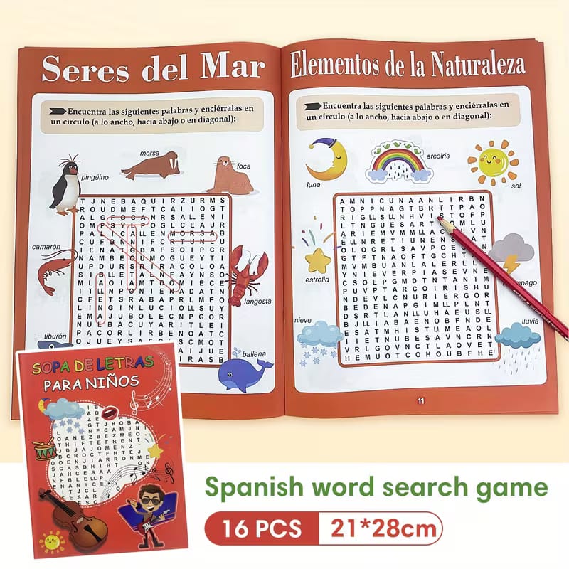 SOPA DE LETRAS PARA NIÑOS