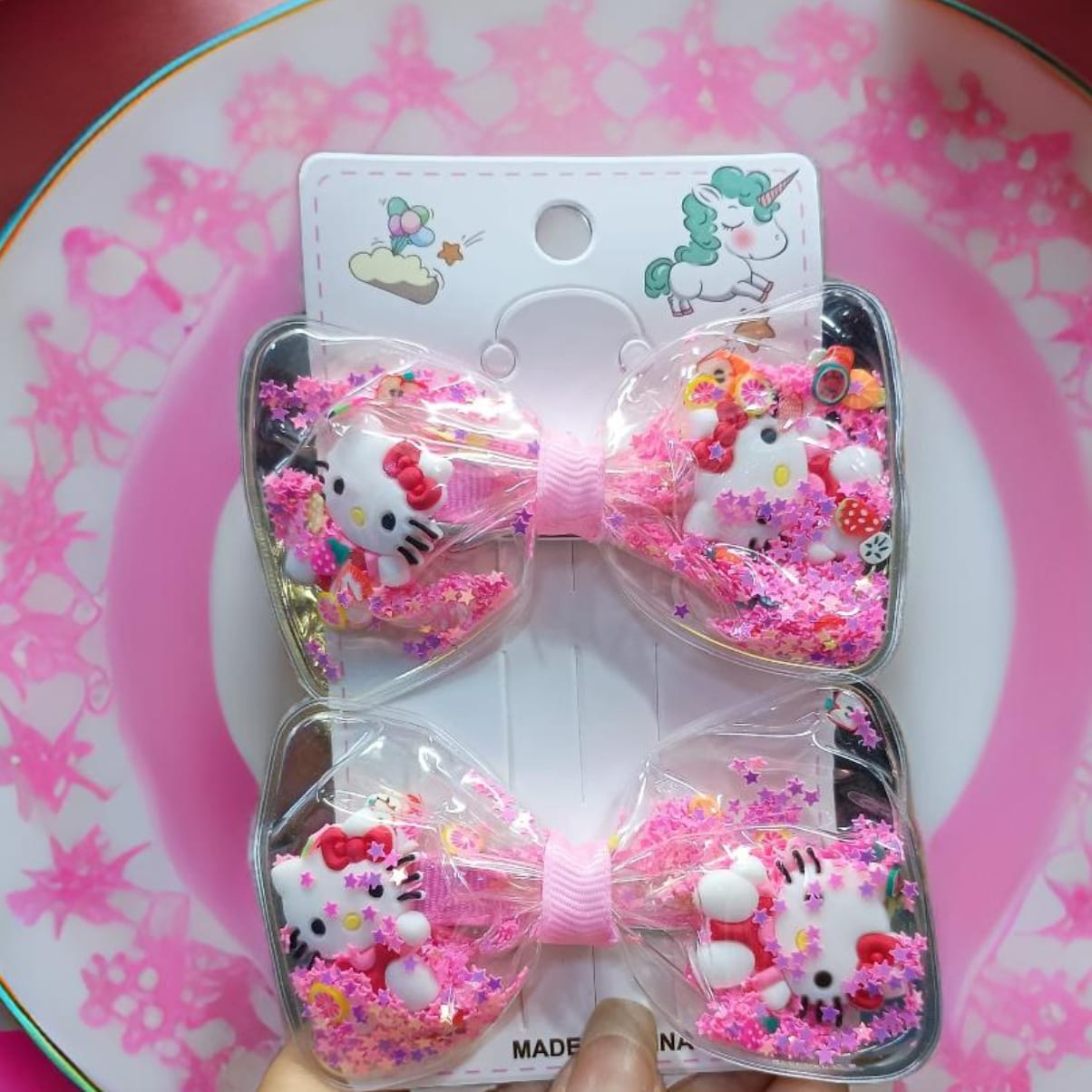 GANCHOS HELLO KITTY X2