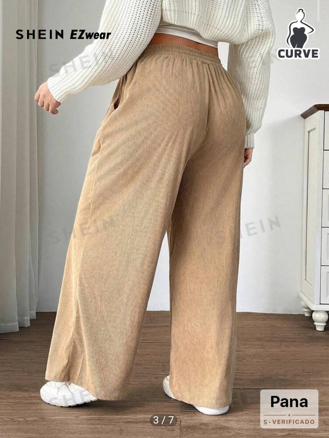 PANTALON CORDUROY PALAZO AFRANELADO C/BOLSILLO