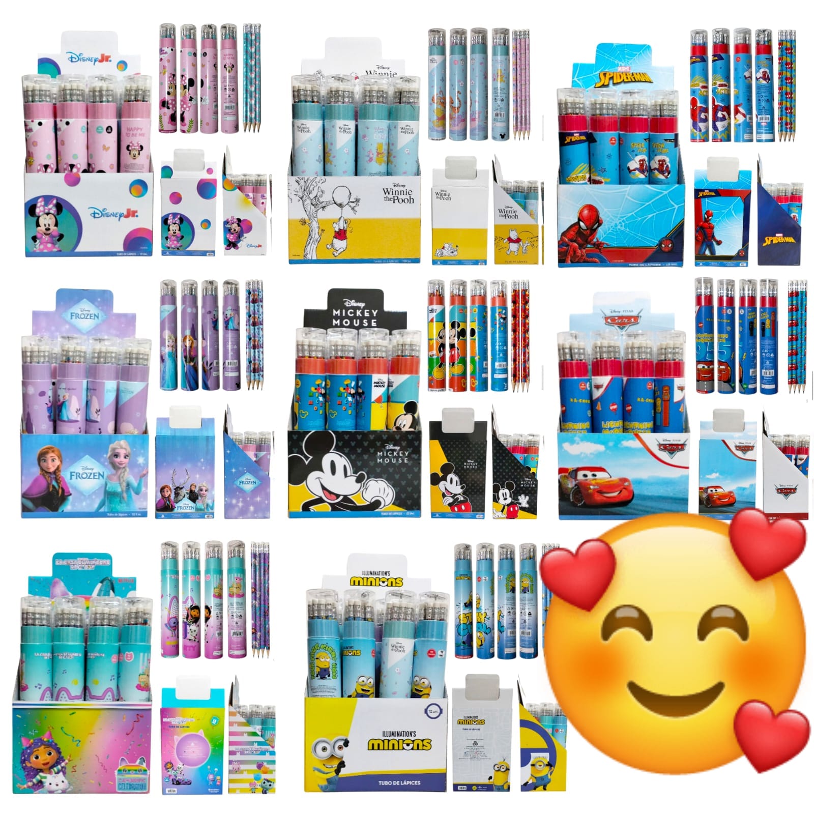 SET X12 LAPIZ DE COLORES DISNEY