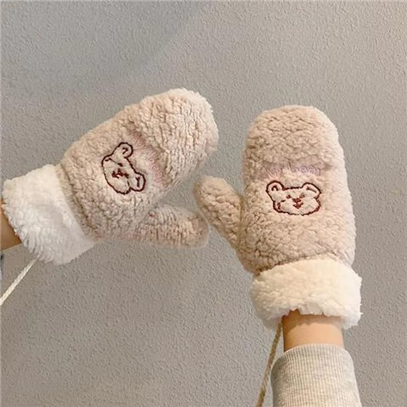 GUANTES PELUCHE ANIMALITOS